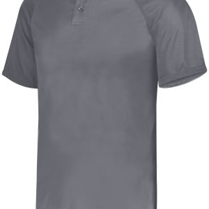 Youth Attain Wicking Two-Button Baseball Jersey - Image 10