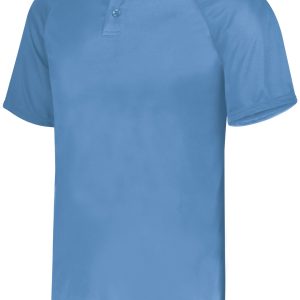 Youth Attain Wicking Two-Button Baseball Jersey - Image 7