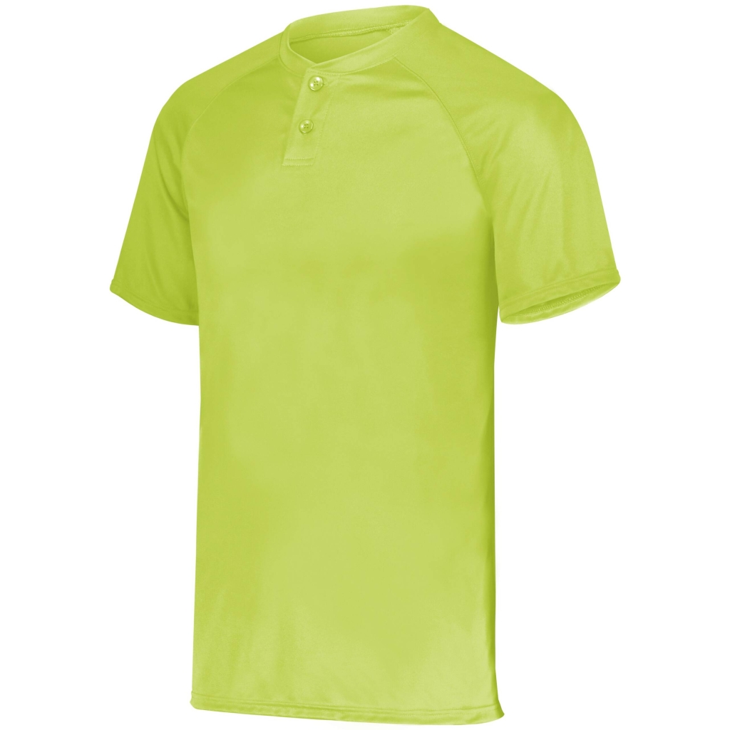 Youth Attain Wicking Two-Button Baseball Jersey