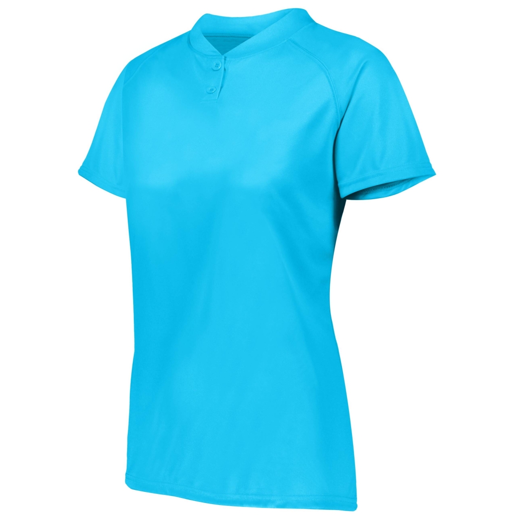 Ladies Attain Wicking Two-Button Softball Jersey