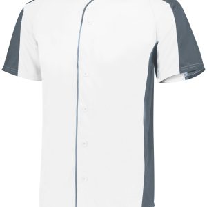 Full-Button Baseball Jersey - Image 1