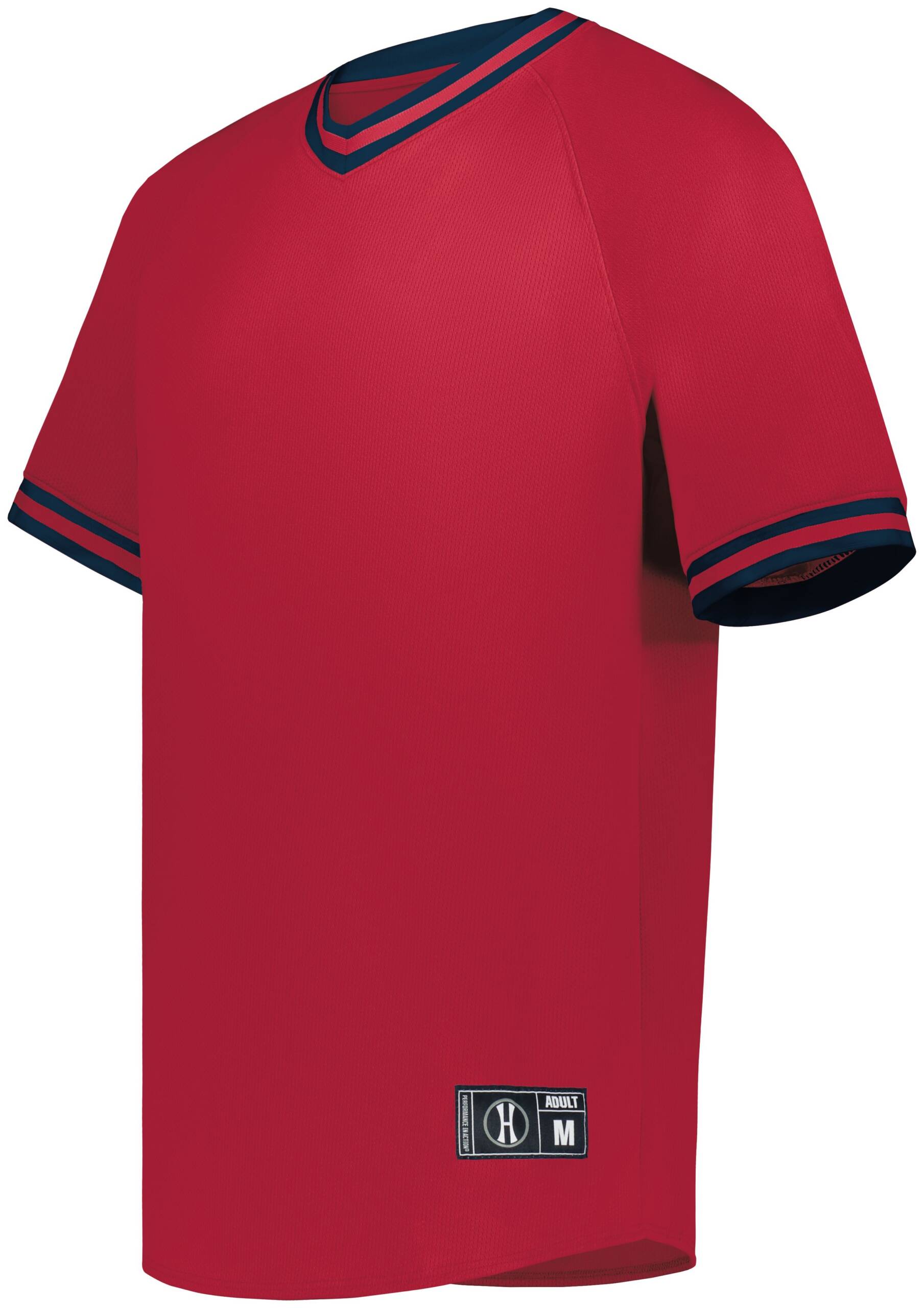 Retro V-Neck Baseball Jersey - Image 1