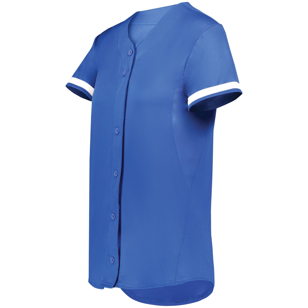 Girls Cutter+ Full Button Softball Jersey
