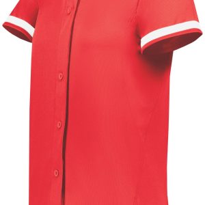 Girls Cutter+ Full Button Softball Jersey - Image 6