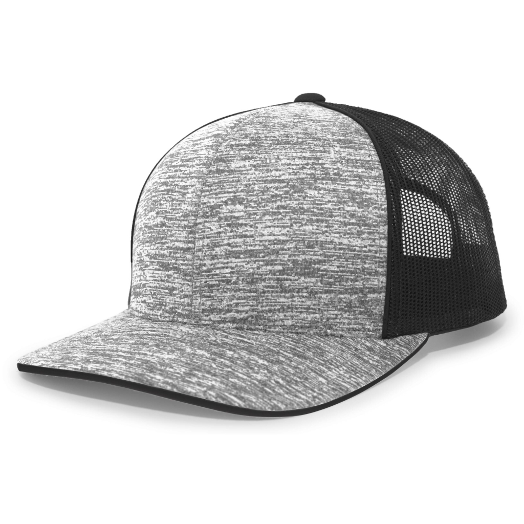 Aggressive Heather Trucker Snapback Cap