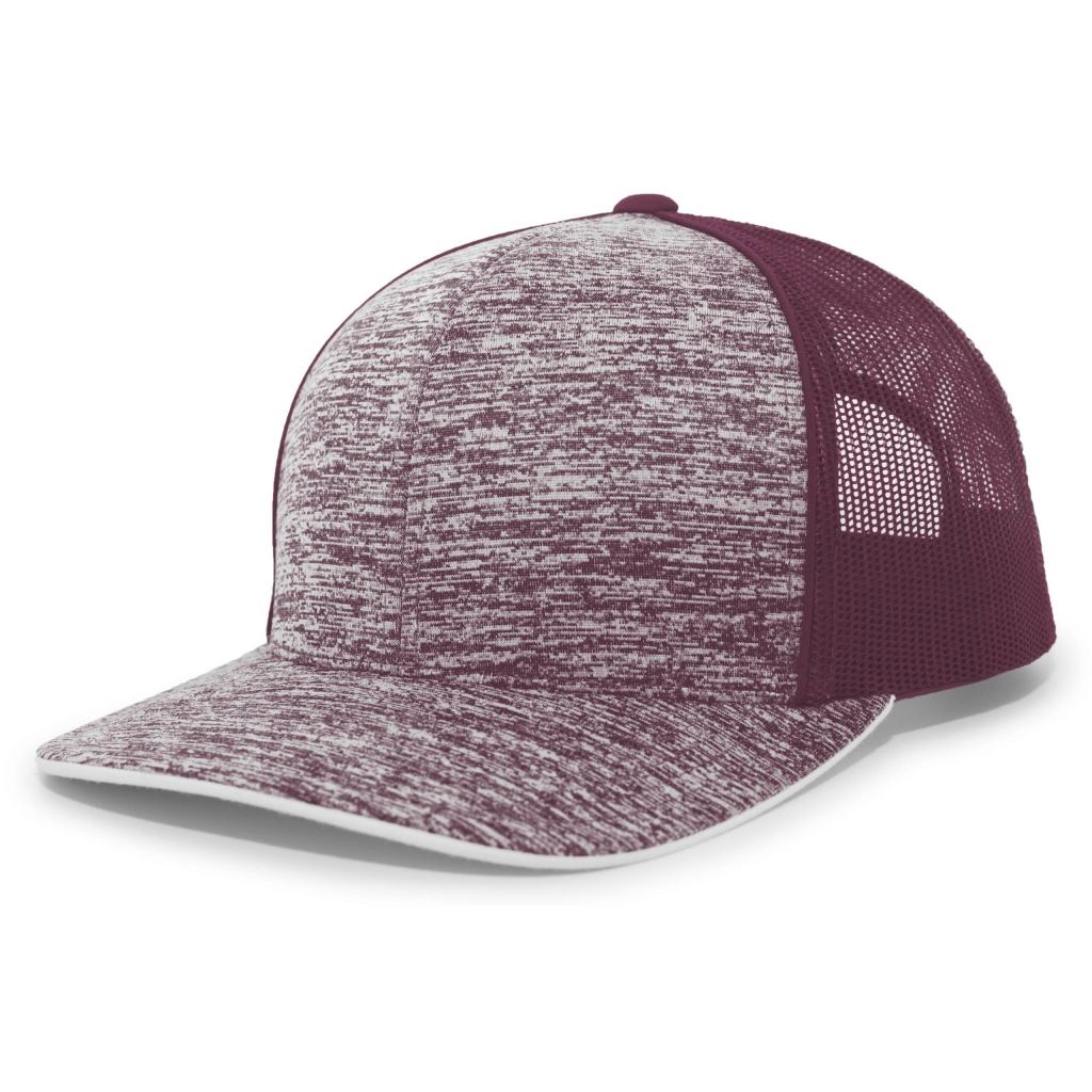 Aggressive Heather Trucker Snapback Cap