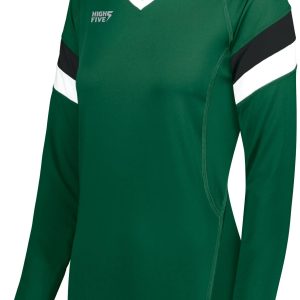 Ladies TruHit Tri-Color Long Sleeve Jersey - Image 3
