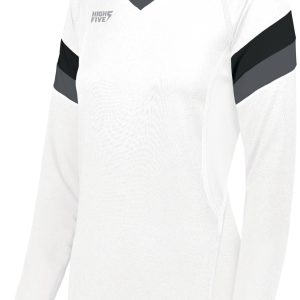 Ladies TruHit Tri-Color Long Sleeve Jersey - Image 1
