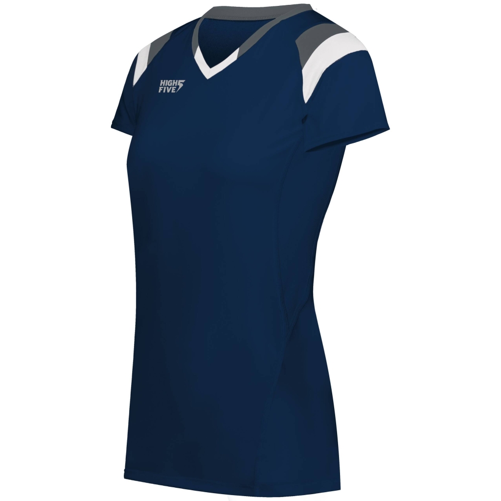 Ladies TruHit Tri-Color Short Sleeve Jersey