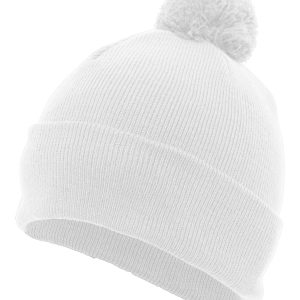 Knit Fold Over Pom-Pom Beanie - Image 44