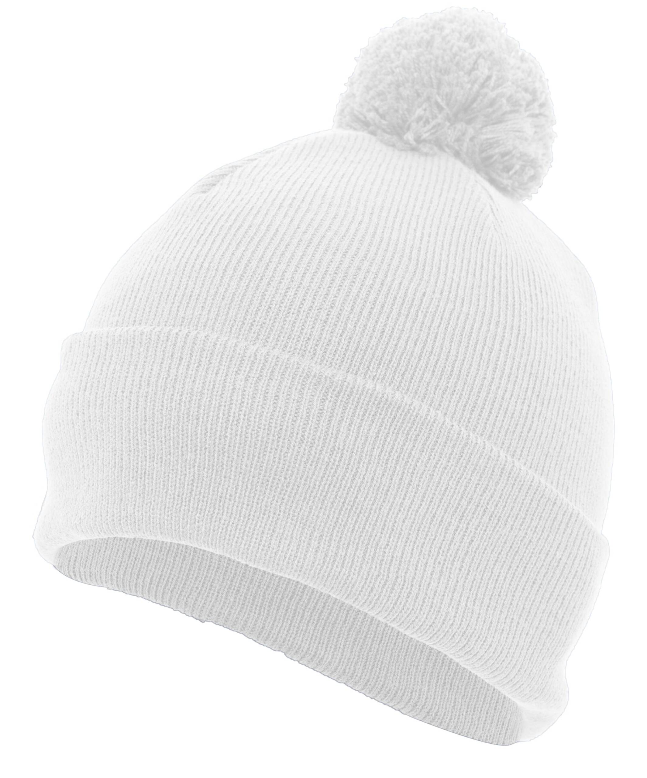 Knit Fold Over Pom-Pom Beanie - Image 44