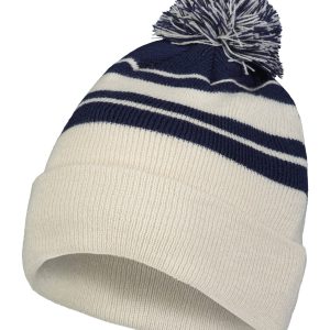 Knit Fold Over Pom-Pom Beanie - Image 38