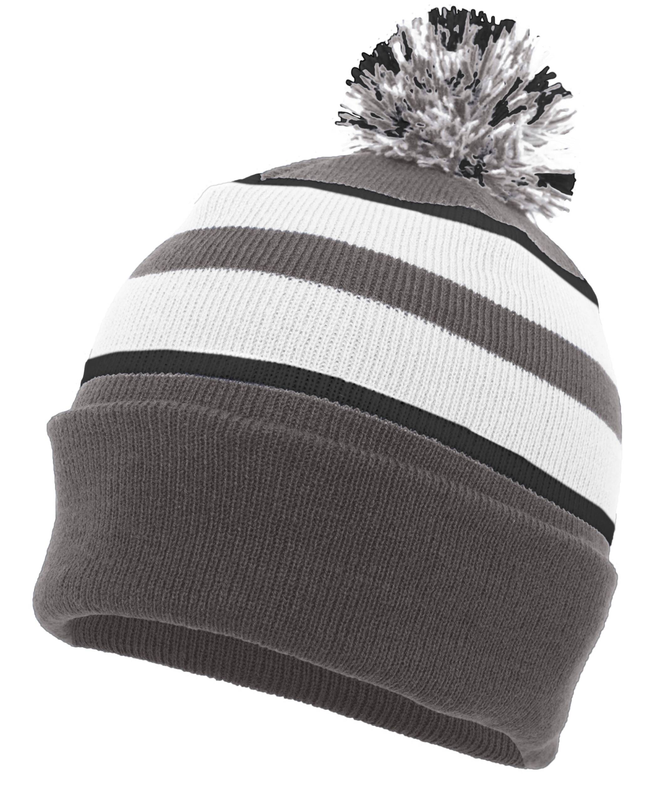 Knit Fold Over Pom-Pom Beanie - Image 14