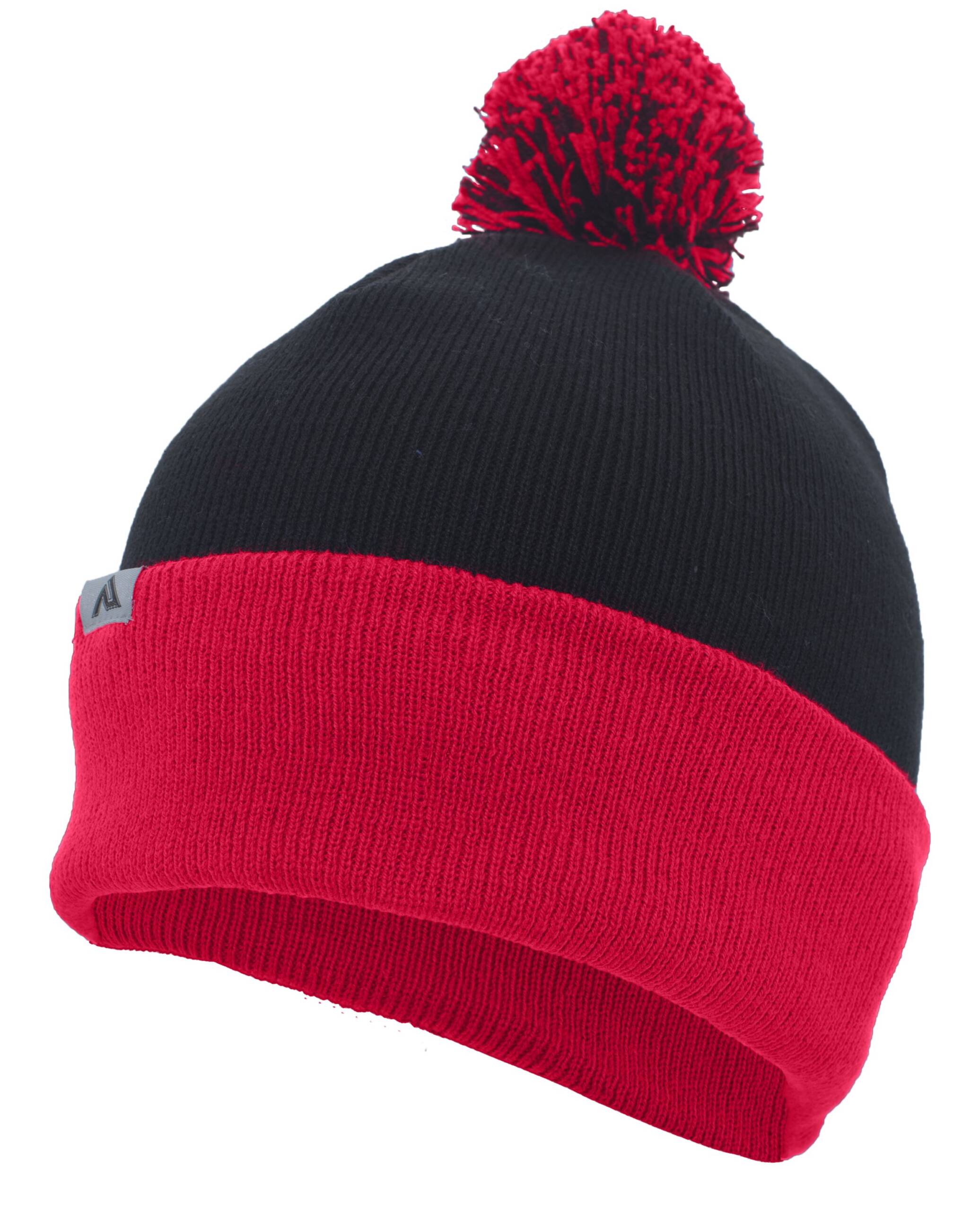 Knit Fold Over Pom-Pom Beanie - Image 9