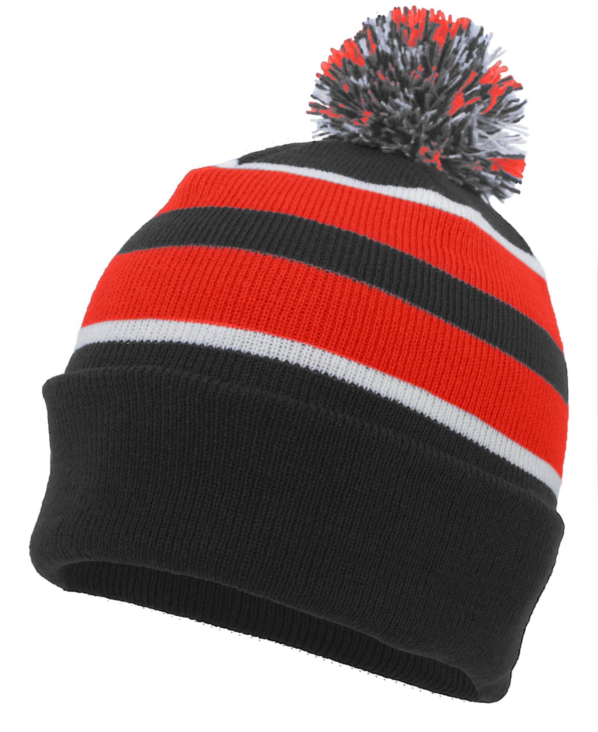 Knit Fold Over Pom-Pom Beanie - Image 8