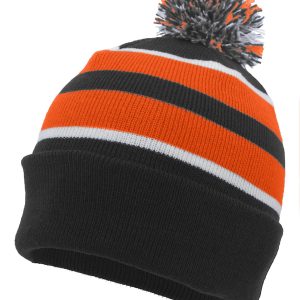 Knit Fold Over Pom-Pom Beanie - Image 6