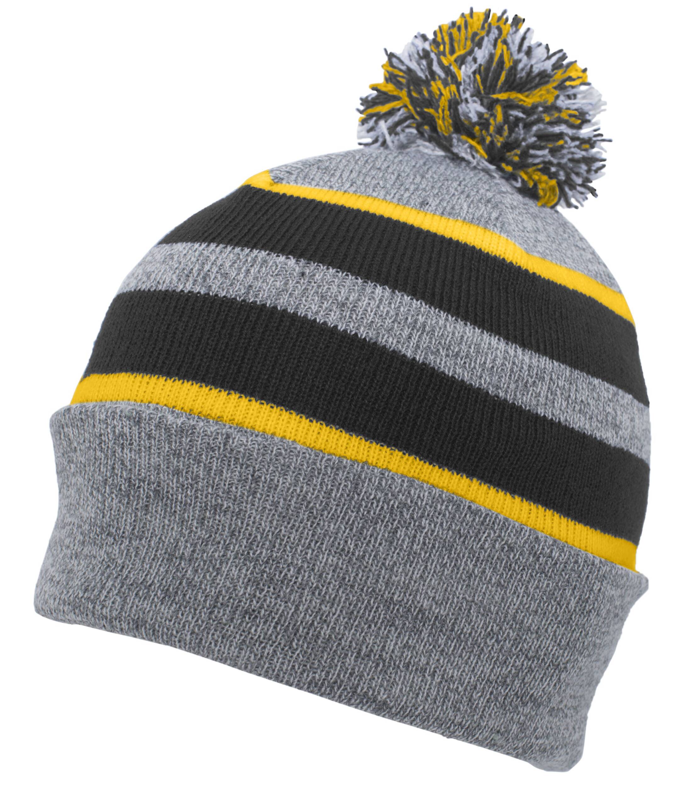 Knit Fold Over Pom-Pom Beanie - Image 16