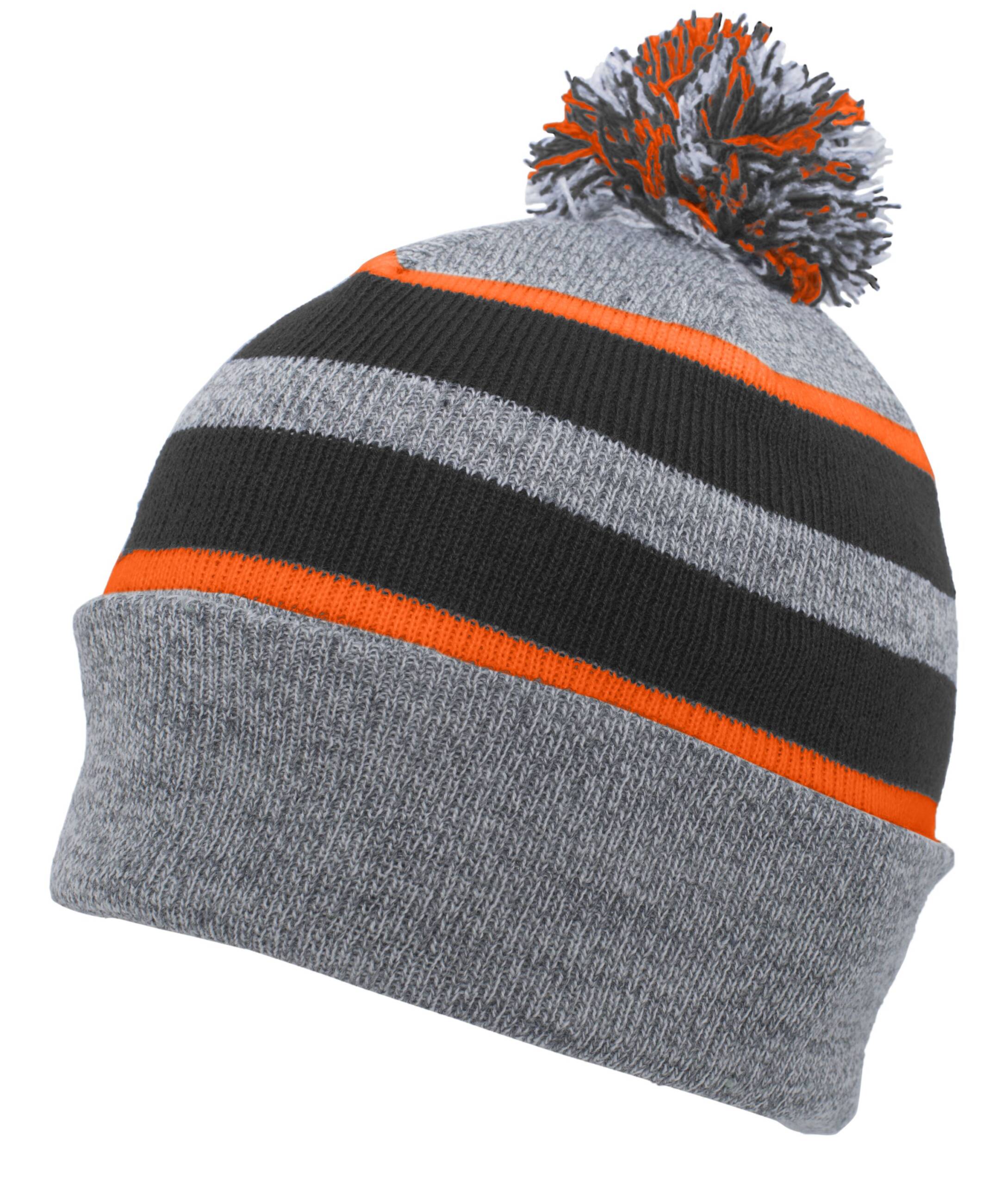Knit Fold Over Pom-Pom Beanie - Image 17