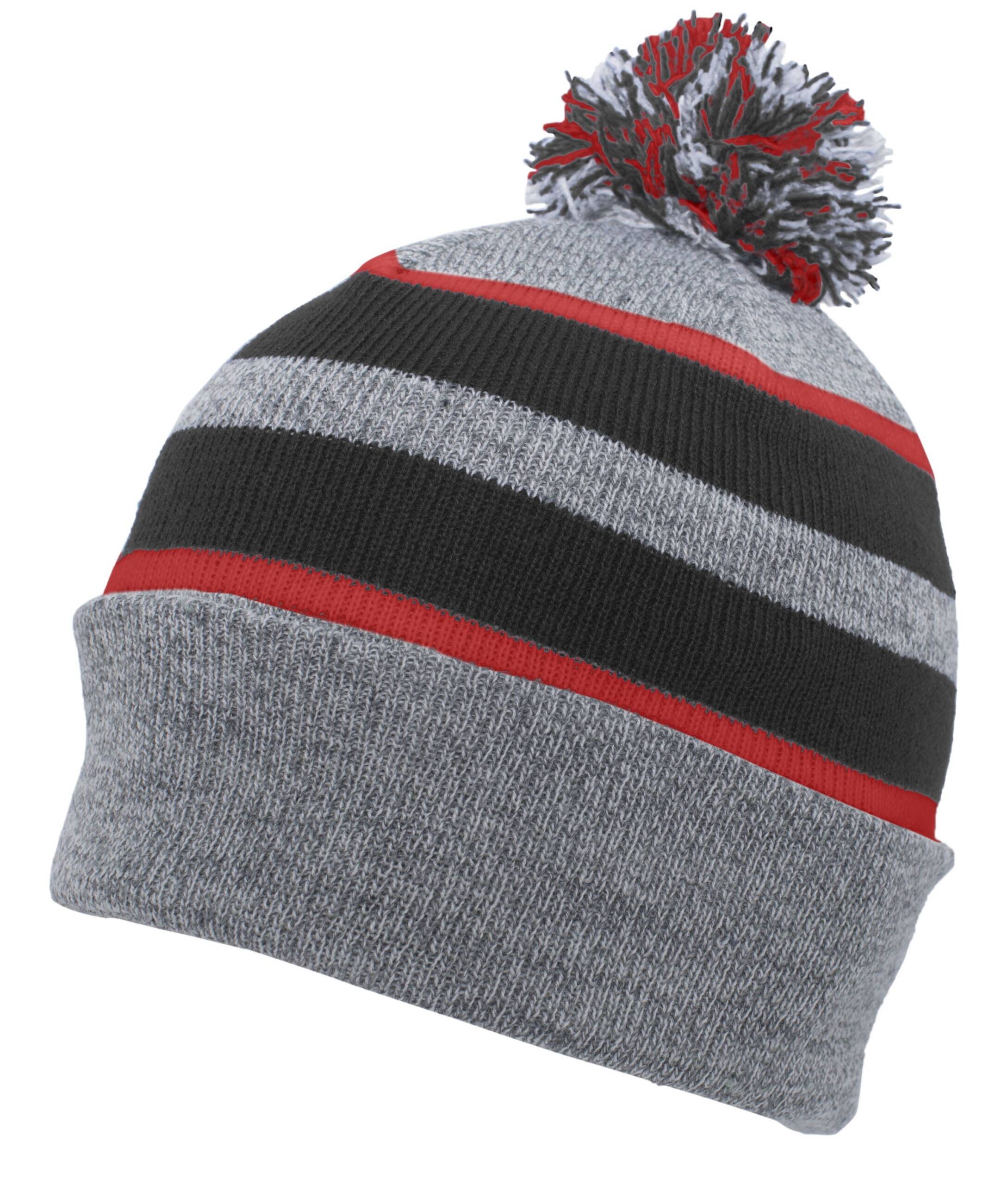 Knit Fold Over Pom-Pom Beanie - Image 18