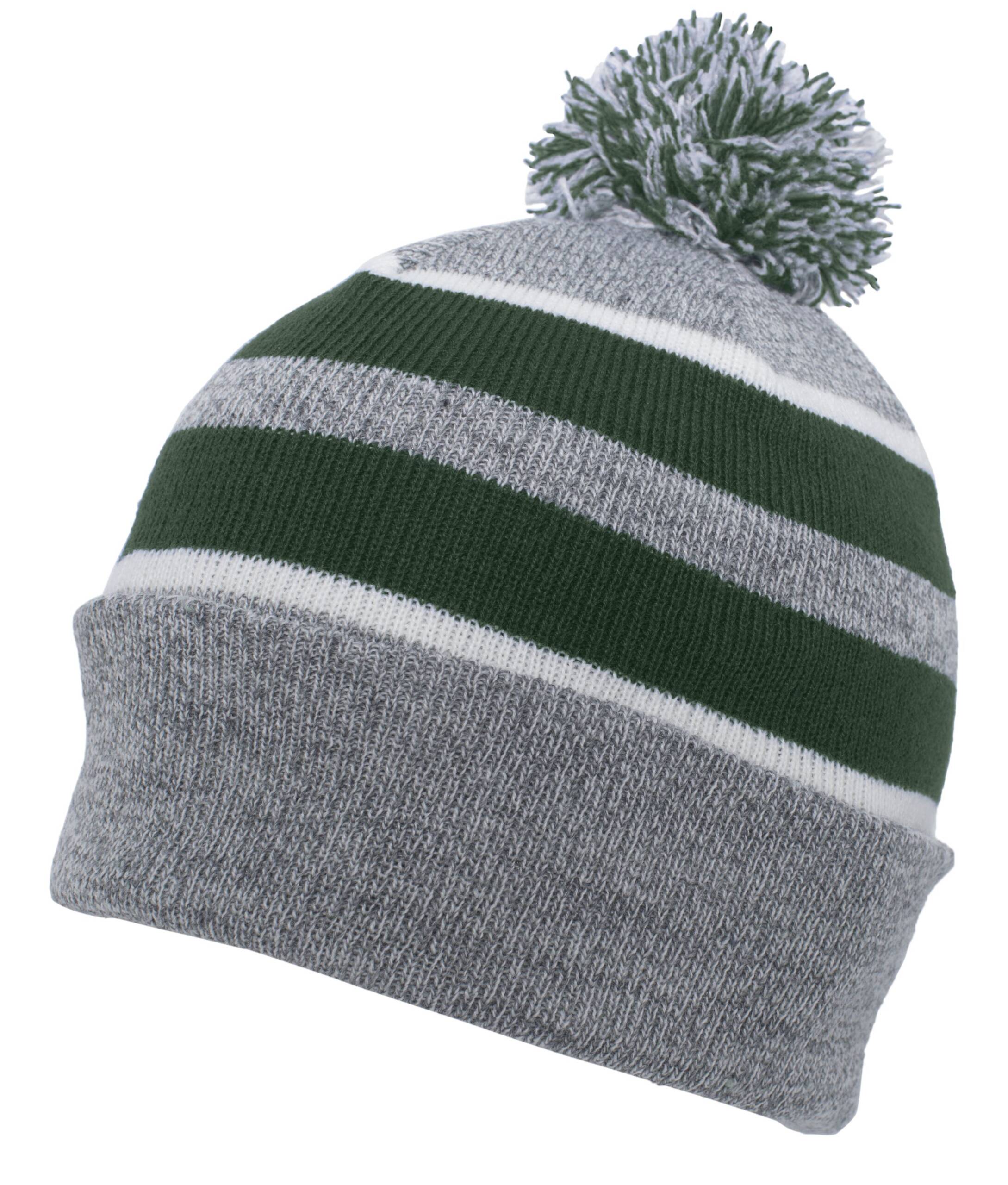 Knit Fold Over Pom-Pom Beanie - Image 20