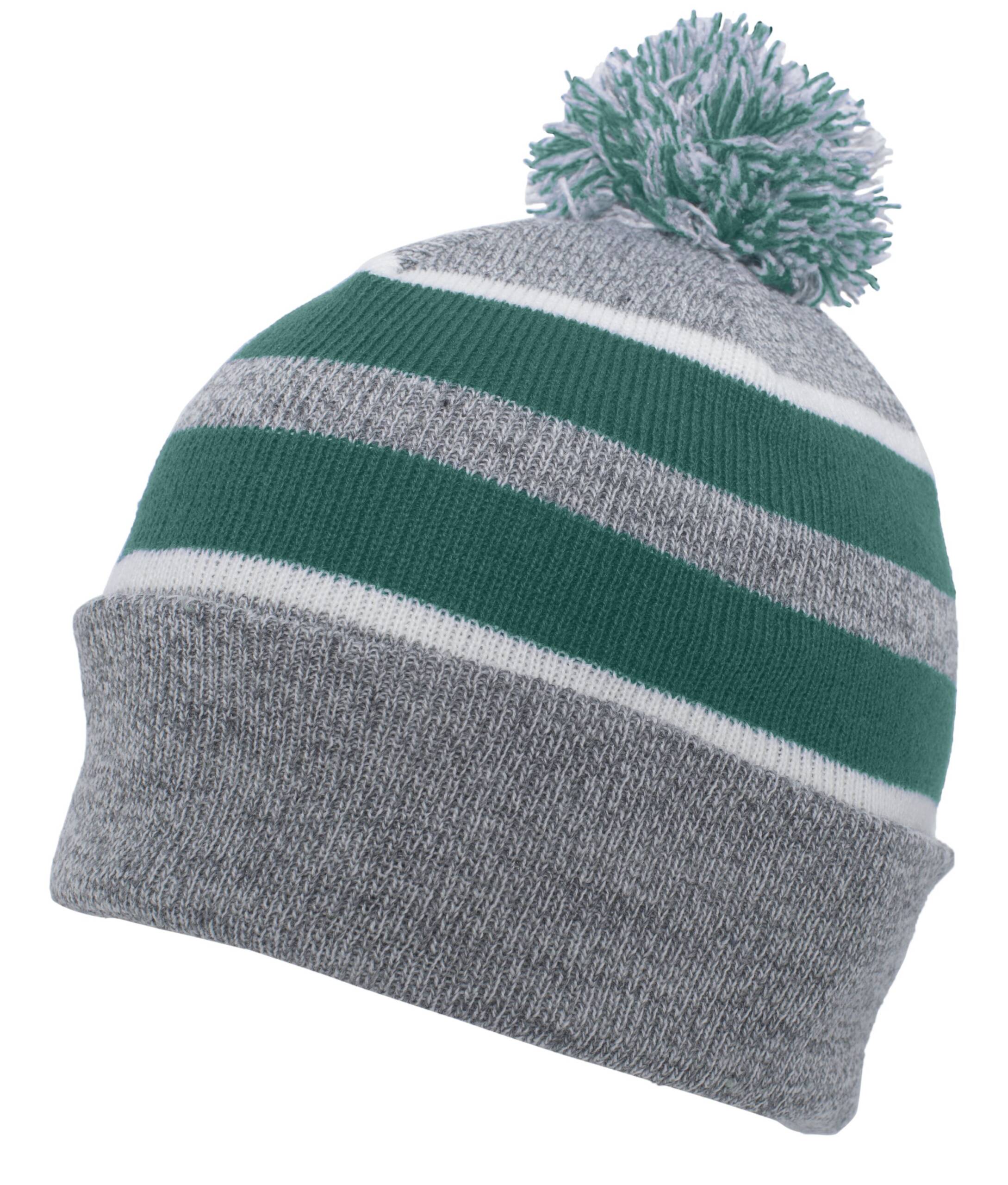 Knit Fold Over Pom-Pom Beanie - Image 21