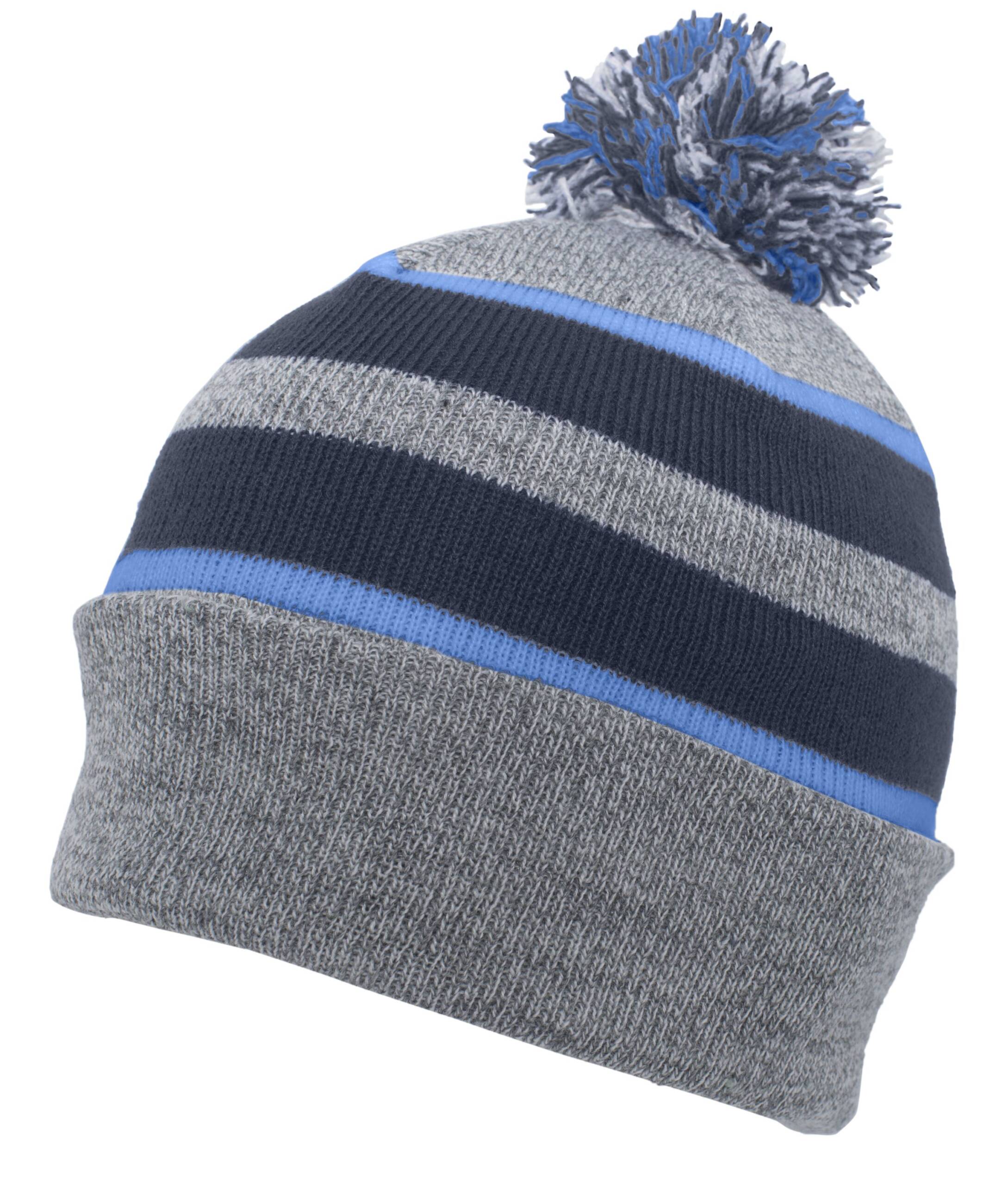Knit Fold Over Pom-Pom Beanie - Image 23