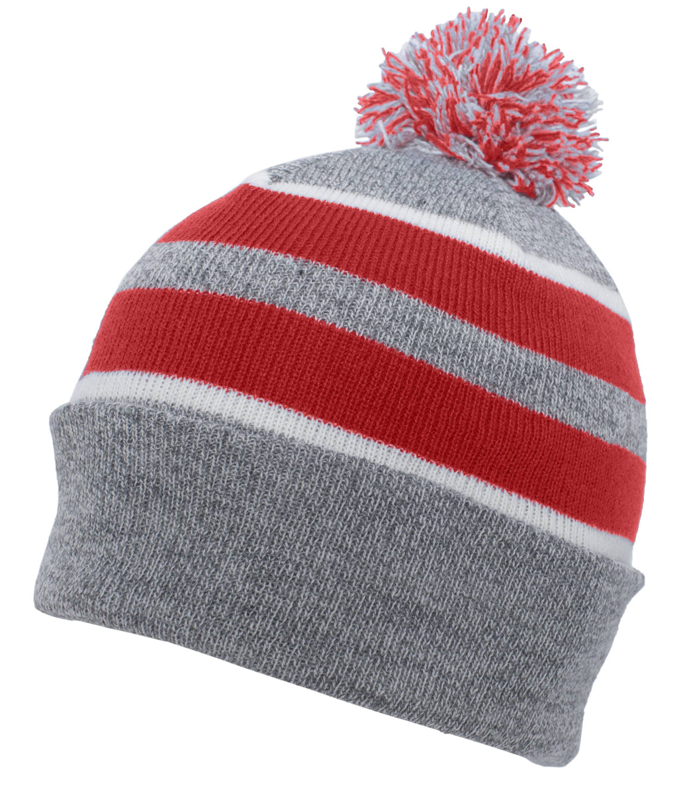 Knit Fold Over Pom-Pom Beanie - Image 26