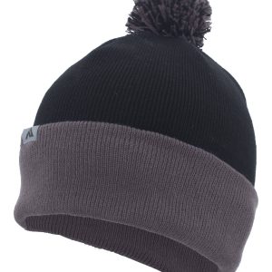 Knit Fold Over Pom-Pom Beanie - Image 5