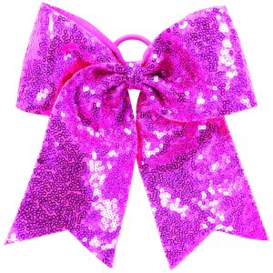 Sequin Cheer Hair Bow - Image 1