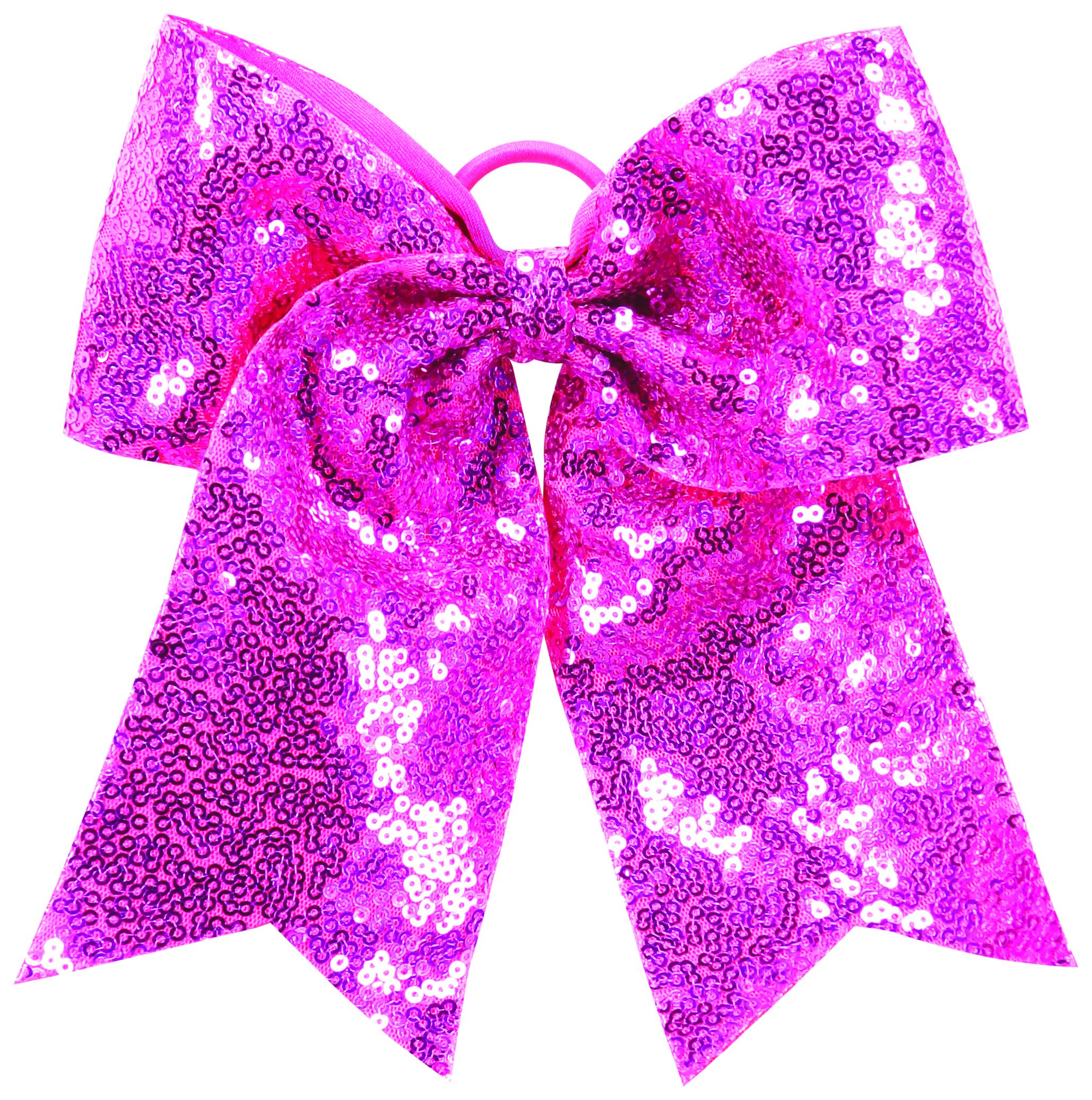 Sequin Cheer Hair Bow - Image 1