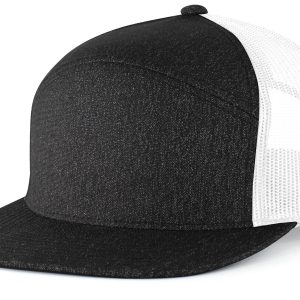 Heather 6-Panel Arch Trucker Snapback Cap - Image 2