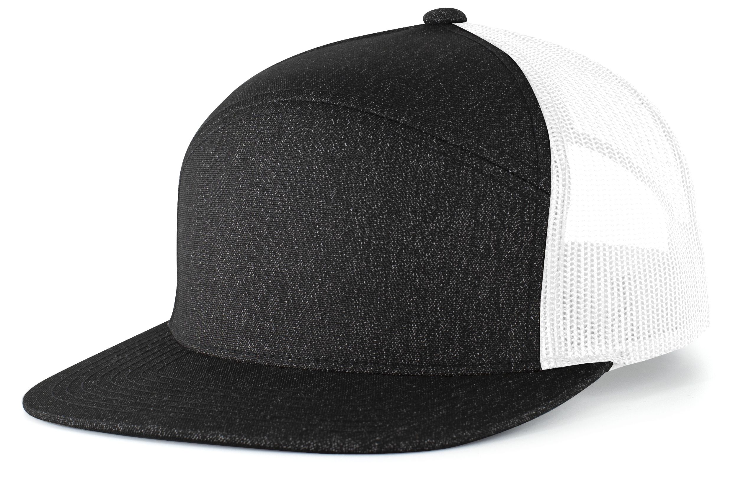 Heather 6-Panel Arch Trucker Snapback Cap - Image 2