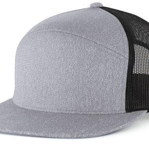 Heather 6-Panel Arch Trucker Snapback Cap - Image 3