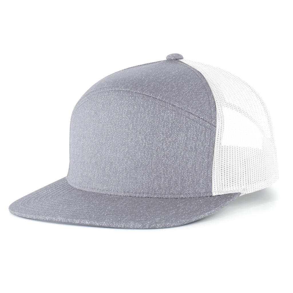Heather 6-Panel Arch Trucker Snapback Cap