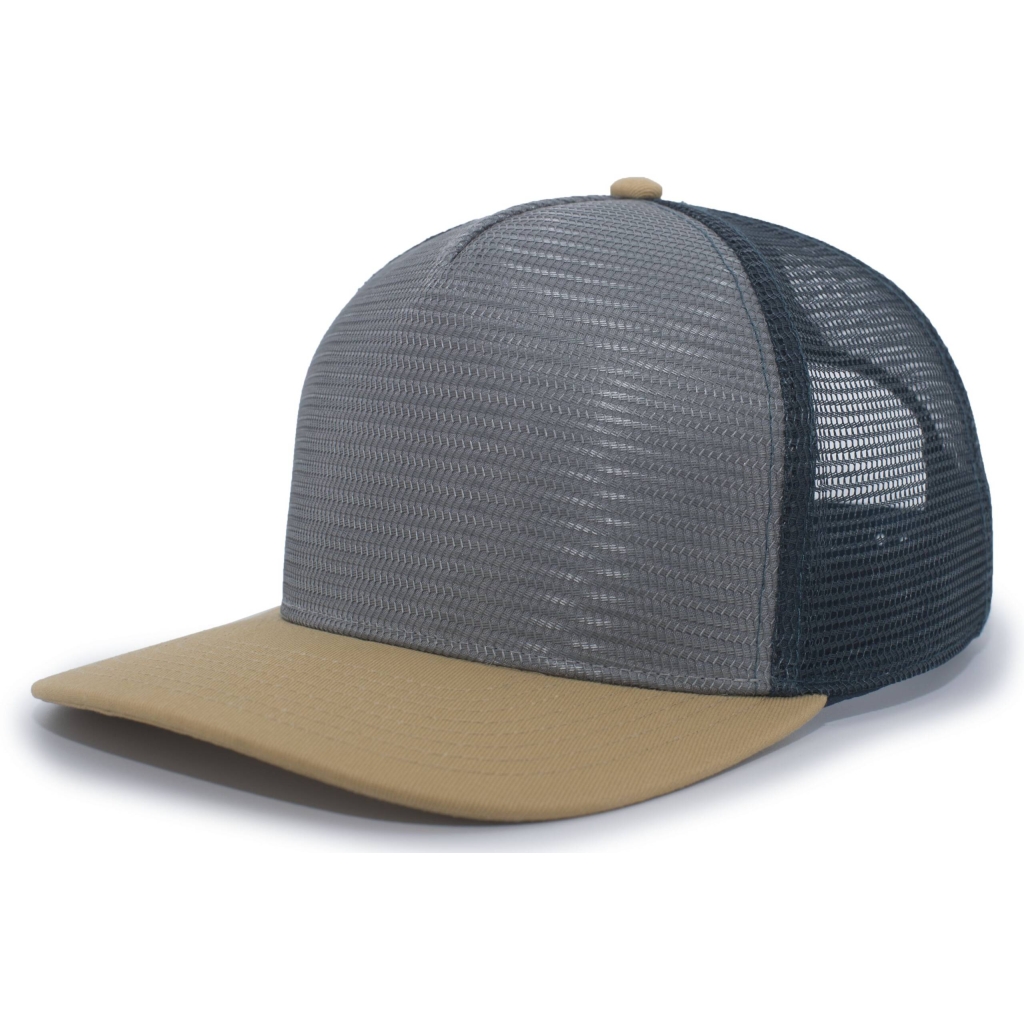 5-Panel Mesh Overlay Trucker Snapback