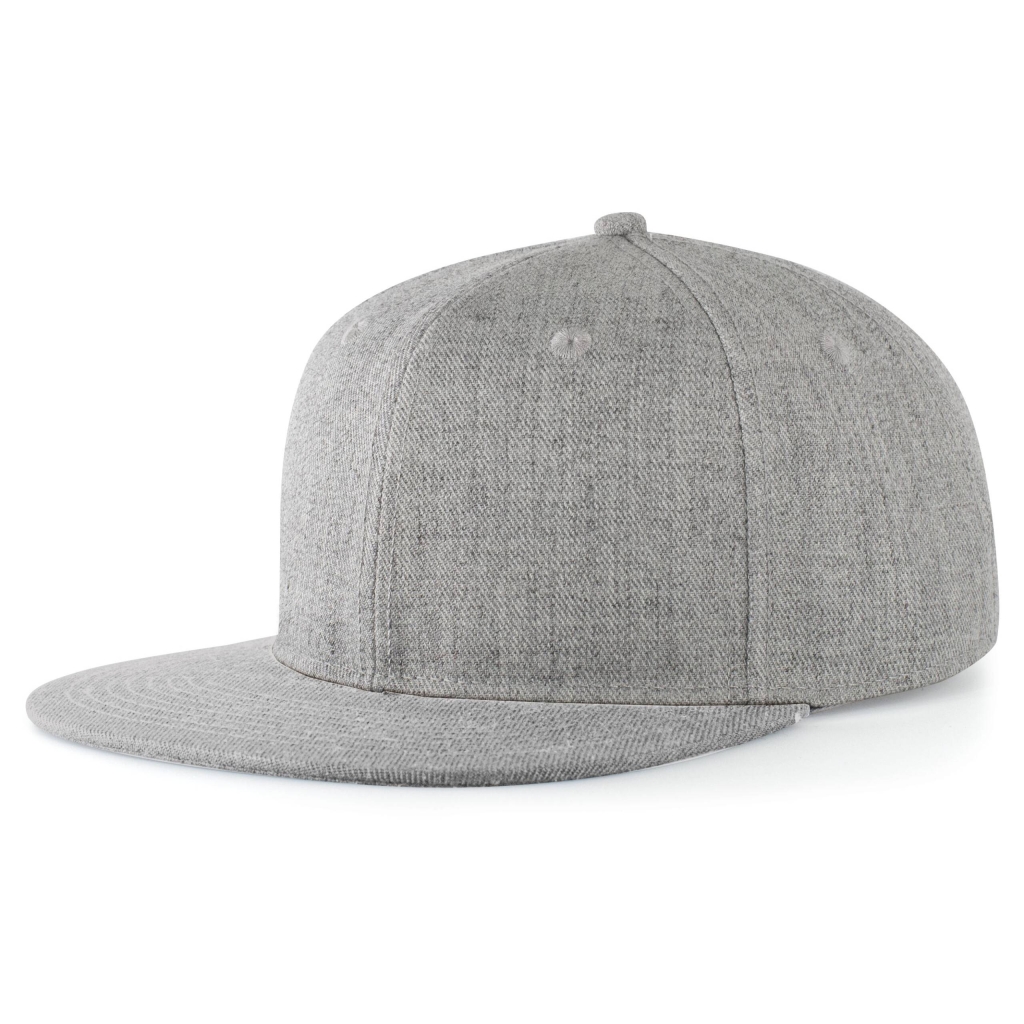 Wool Blend Heather Snapback Cap