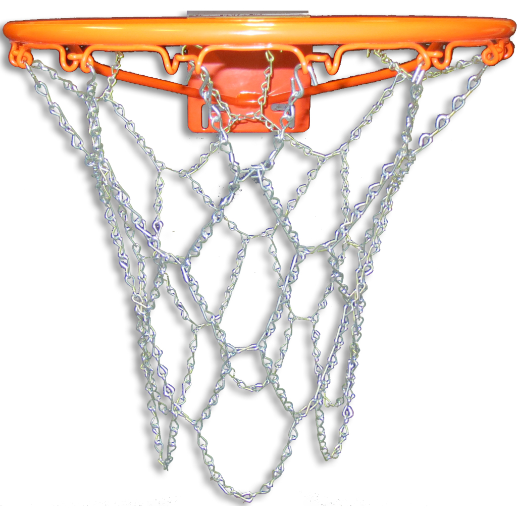Steel Chain Basketball Net for Rims with No-Tie Net Attachment