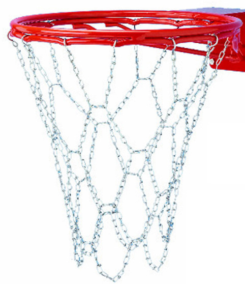 Steel Chain Basketball Net for Double Bumped-Ring Rims - Image 1