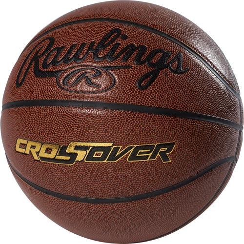 Durable indoor/outdoor composite basketball.